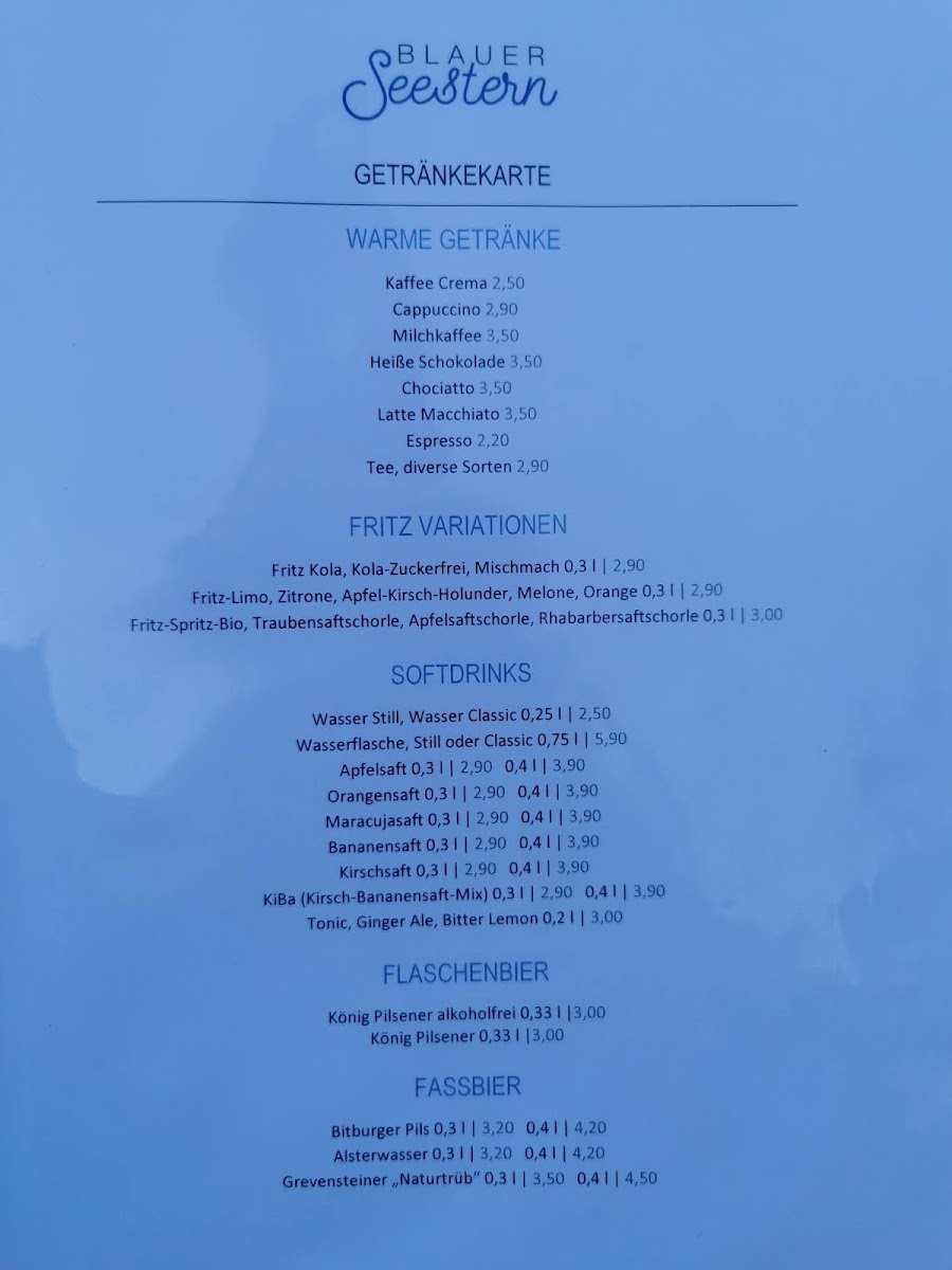 Blauer Seestern Menu - Image 2